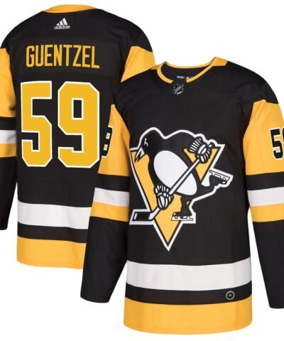 Jake Guentzel Pittsburgh Penguins adidas Authentic Player Jersey - Black