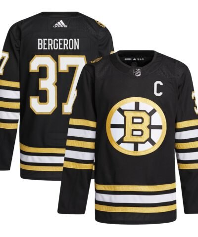Patrice Bergeron Boston Bruins adidas Home Primegreen Authentic Player Jersey - Black