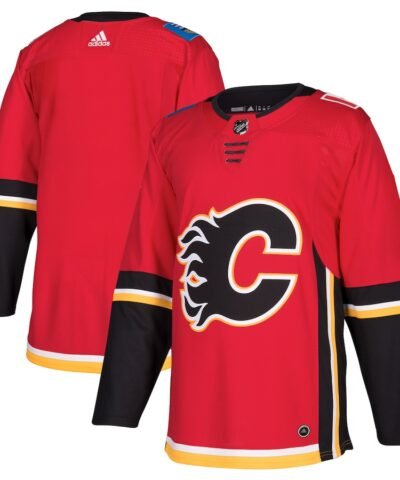Calgary Flames adidas Home Authentic Blank Jersey - Red