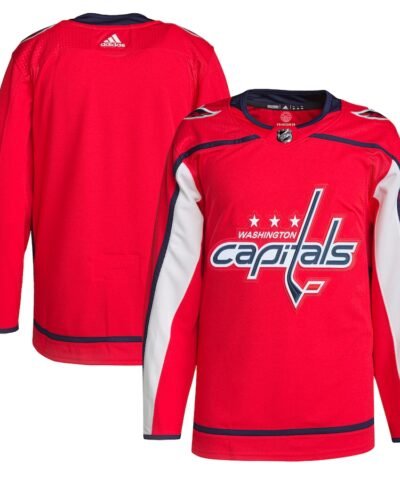 Washington Capitals adidas Home Primegreen Authentic Jersey - Red