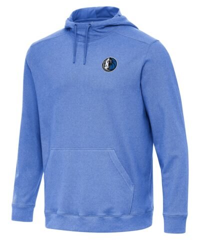 Dallas Mavericks Antigua Cloud Pullover Hoodie - Heather Blue