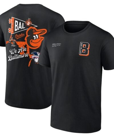 Baltimore Orioles Split Zone T-Shirt - Black