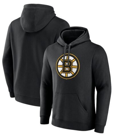 Boston Bruins Primary Logo Pullover Hoodie - Black