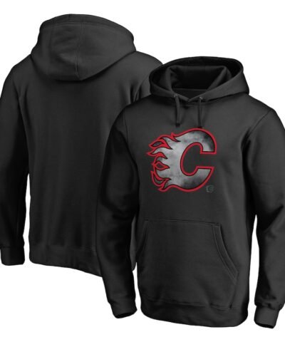 Calgary Flames Core Smoke Pullover Hoodie - Black