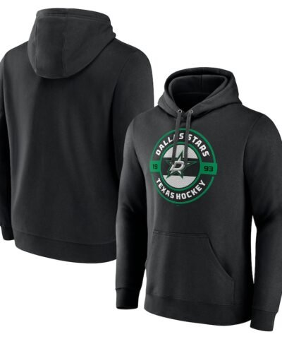 Dallas Stars Native Pullover Hoodie - Black