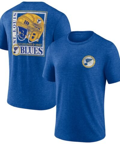 St. Louis Blues Earnest Will Tri-Blend T-Shirt - Blue