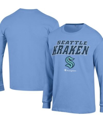 Seattle Kraken Champion Long-Sleeve Jersey T-Shirt - Light Blue