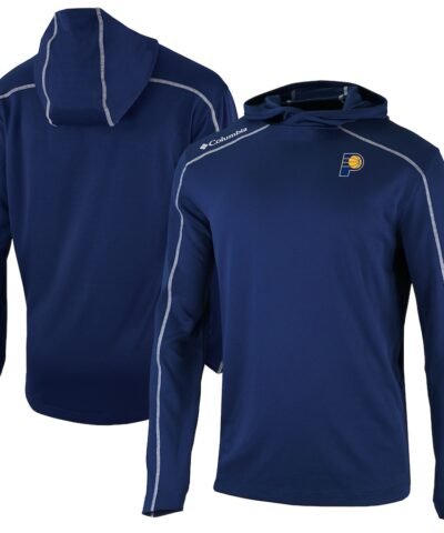Indiana Pacers Columbia Omni-Wick Shotgun Pullover Hoodie - Navy