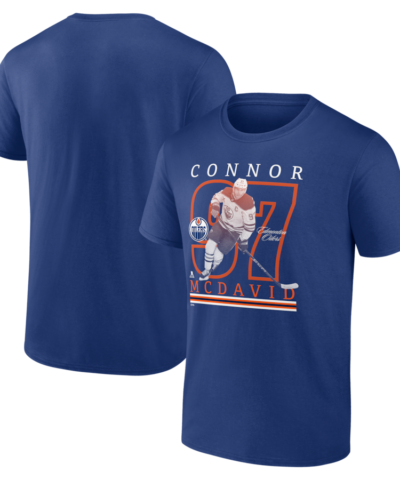 Connor McDavid Edmonton Oilers Player Show T-Shirt - Royal