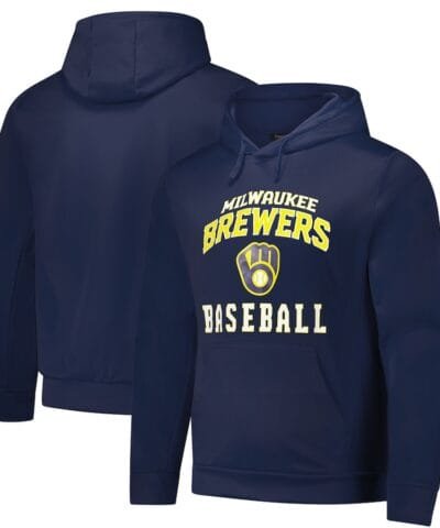 Milwaukee Brewers Dunbrooke Champion Pullover Hoodie - Navy