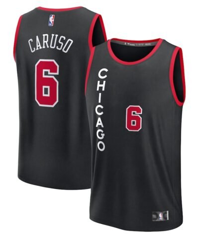 Alex Caruso Chicago Bulls Fanatics Fast Break Jersey - Black - City Edition