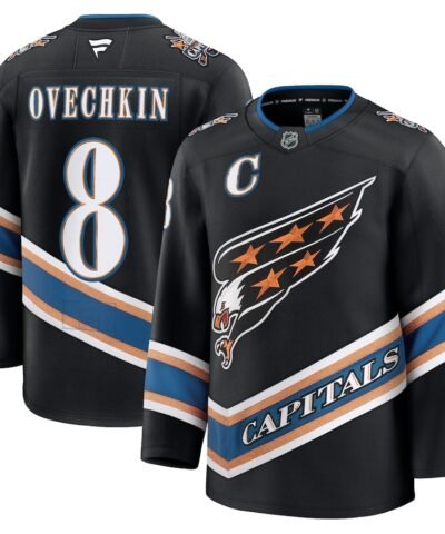 Alexander Ovechkin Washington Capitals Fanatics Alternate 50th Anniversary Premium Jersey - Black