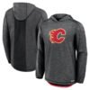 Calgary Flames Fanatics Authentic Pro Rink Lightweight Pullover Hoodie - Black