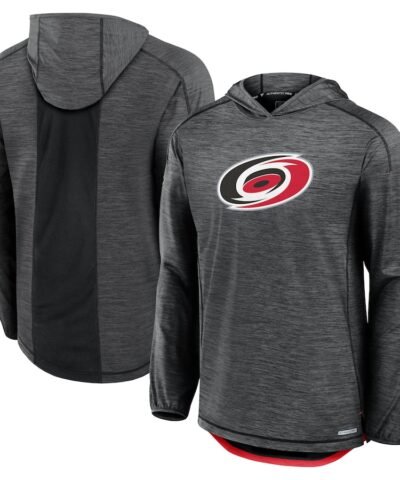 Carolina Hurricanes Fanatics Authentic Pro Rink Lightweight Pullover Hoodie - Black