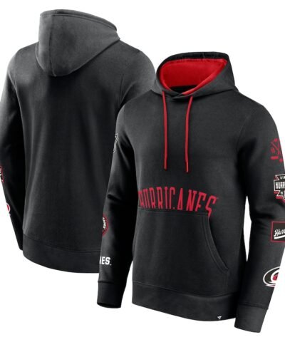 Carolina Hurricanes Fanatics Wild Winner Fleece Pullover Hoodie - Black