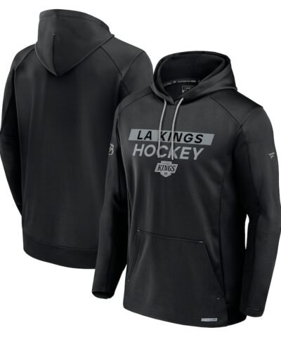 Los Angeles Kings Fanatics Authentic Pro Rink Fleece Pullover Hoodie - Black