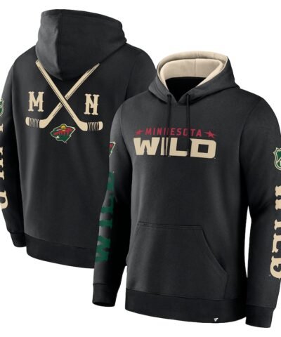Minnesota Wild Fanatics Big City Legacy Fleece Pullover Hoodie - Black