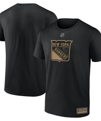 New York Rangers Fanatics 2024 Military Appreciation T-Shirt - Black