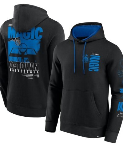 Orlando Magic Fanatics Game Time Crossover Pullover Hoodie - Black