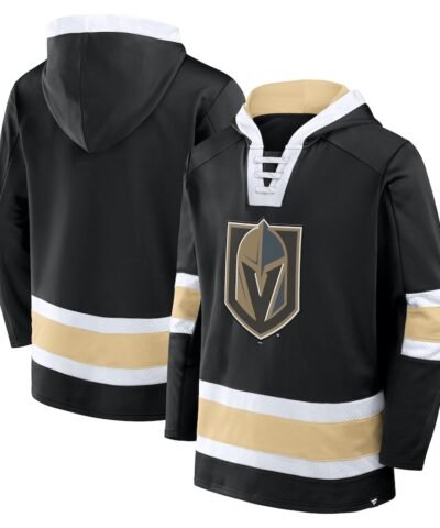 Vegas Golden Knights Fanatics Inside Line Fleece Pullover Hoodie- Black
