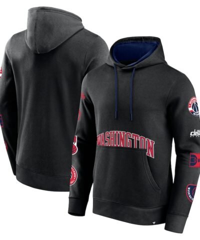 Washington Wizards Fanatics Home Court Pullover Hoodie - Black