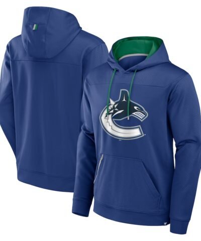 Vancouver Canucks Fanatics Defender Pullover Hoodie - Blue