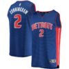Cade Cunningham Detroit Pistons Fanatics 2021 NBA Draft First Round Pick Fast Break Replica Jersey Blue - Icon Edition