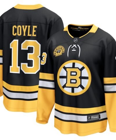 Charlie Coyle Boston Bruins Fanatics 100th Anniversary Premier Breakaway Player Jersey - Black