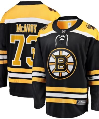 Charlie McAvoy Boston Bruins Fanatics Home Breakaway Jersey - Black