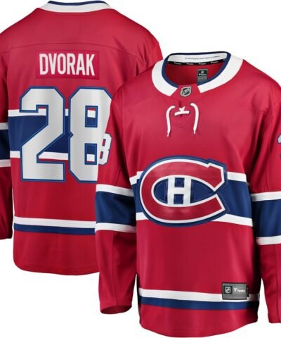 Christian Dvorak Montreal Canadiens Fanatics Home Breakaway Player Jersey - Red