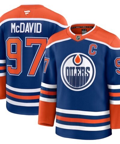 Connor McDavid Edmonton Oilers Fanatics Home Premium Jersey - Royal