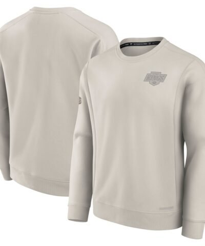 Los Angeles Kings Fanatics Authentic Pro Road Fleece Pullover Sweatshirt - Cream