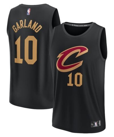 Darius Garland Cleveland Cavaliers Fanatics Fast Break Replica Player Jersey - Statement Edition - Black