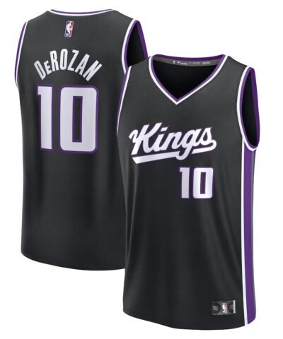 DeMar DeRozan Sacramento Kings Fanatics Fast Break Replica Player Jersey - Icon Edition - Black