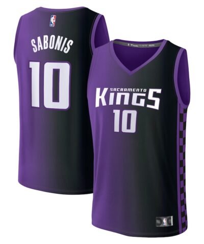 Domantas Sabonis Sacramento Kings Fanatics Fast Break Replica Player Jersey - Statement Edition - Purple
