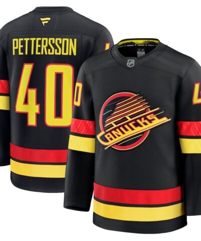 Elias Pettersson Vancouver Canucks Fanatics Alternate Premium Jersey - Black