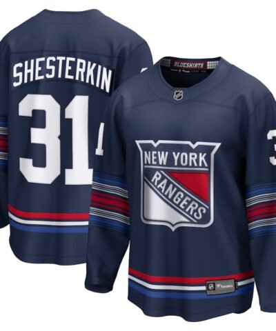 Igor Shesterkin New York Rangers Fanatics Alternate Premier Breakaway Player Jersey - Navy