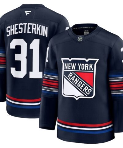 Igor Shesterkin New York Rangers Fanatics Alternate Premium Jersey - Navy