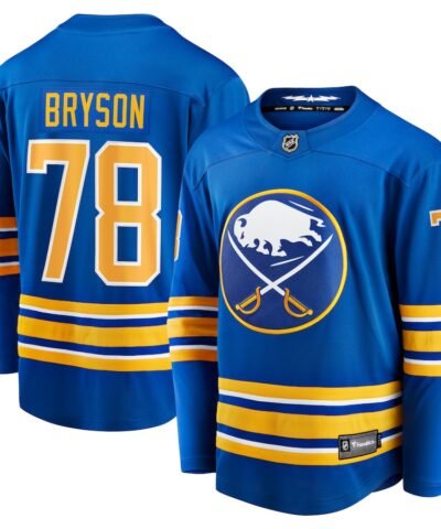 Jacob Bryson Buffalo Sabres Fanatics Home Breakaway Player Jersey - Royal
