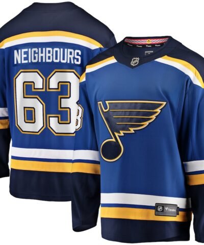 Jake Neighbours St. Louis Blues Fanatics Home Premier Breakaway Player Jersey - Blue
