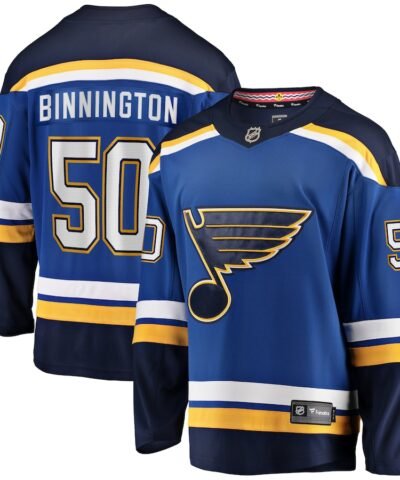 Jordan Binnington St. Louis Blues Fanatics Breakaway Home Jersey - Blue