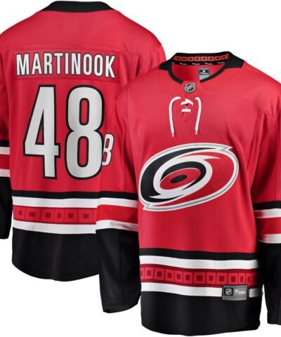 Jordan Martinook Carolina Hurricanes Fanatics Alternate Breakaway Player Jersey - Red