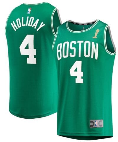 Jrue Holiday Boston Celtics Fanatics 2024 NBA Finals Champions Fast Break Replica Player Jersey - Kelly Green - Icon Edition