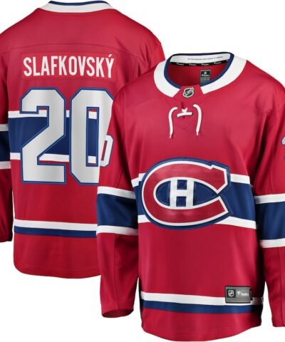 Juraj Slafkovsky Montreal Canadiens Fanatics Home Premier Breakaway Player Jersey - Red