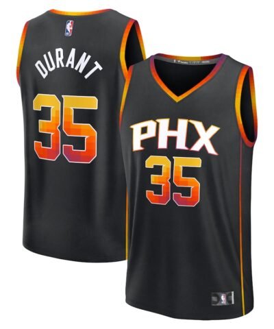 Kevin Durant Phoenix Suns Fanatics Fast Break Replica Player Jersey - Statement Edition - Black