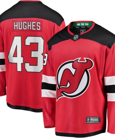 Luke Hughes New Jersey Devils Fanatics Home Breakaway Player Jersey - Red