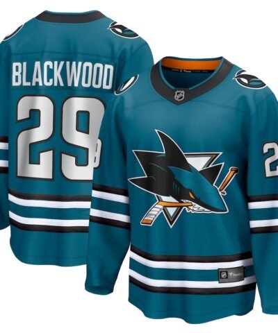 Mackenzie Blackwood San Jose Sharks Fanatics Home Breakaway Jersey - Teal