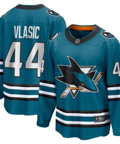 Marc-Edouard Vlasic San Jose Sharks Fanatics Home Breakaway Player Jersey - Teal