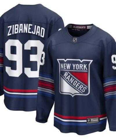 Mika Zibanejad New York Rangers Fanatics Alternate Premier Breakaway Player Jersey - Navy