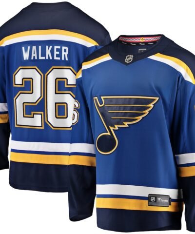 Nathan Walker St. Louis Blues Fanatics Home Premier Breakaway Player Jersey - Blue